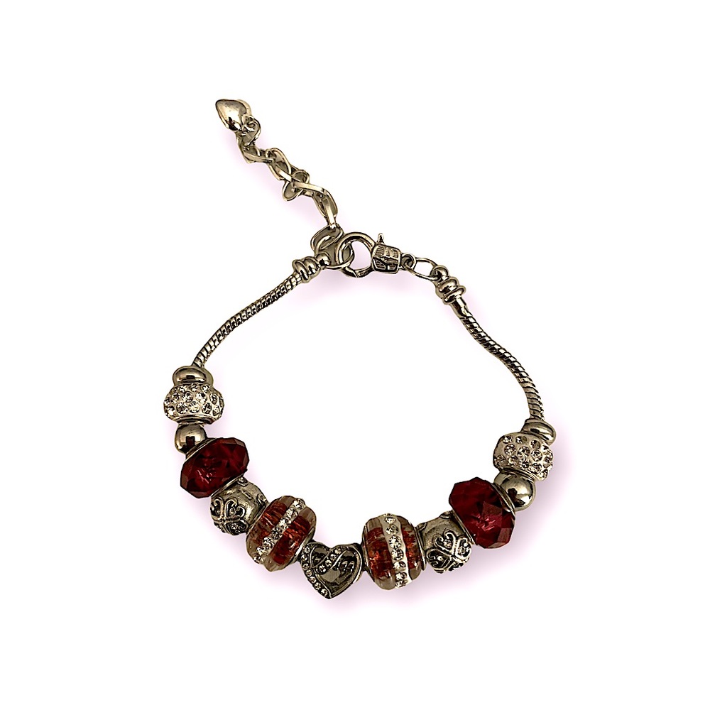 Hand Crafted Beaded Snake Chain Bracelet
